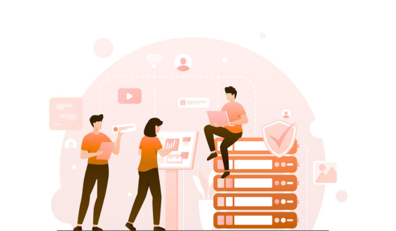 Cloud Hosting Illustration